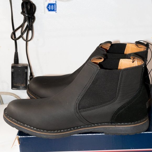 Izod BLACK Men's‎ Lucas Pull-On Chukka Leather Boot - Picture 8 of 8